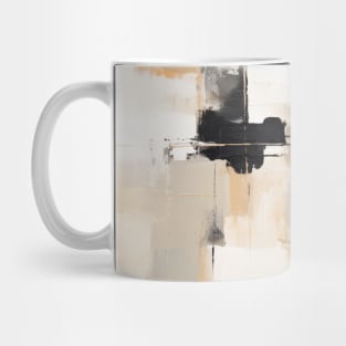 Abstract Neutral Tones Modern Art Mug